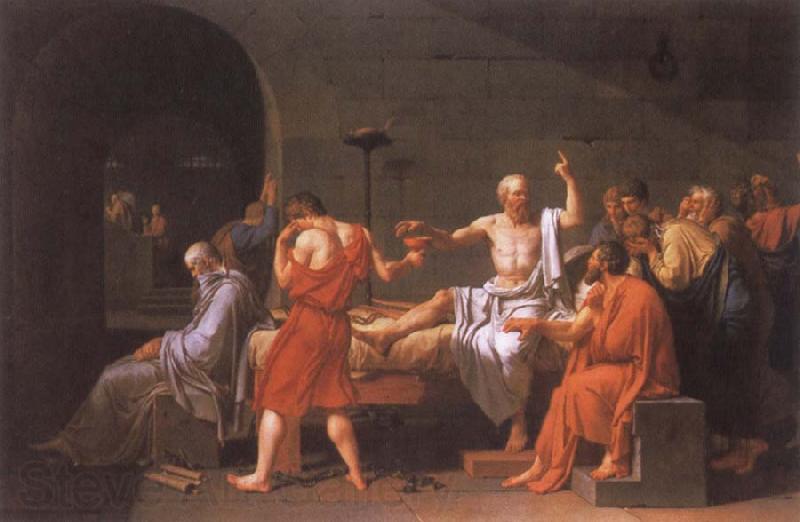 Jacques-Louis  David The Death of Socrates France oil painting art